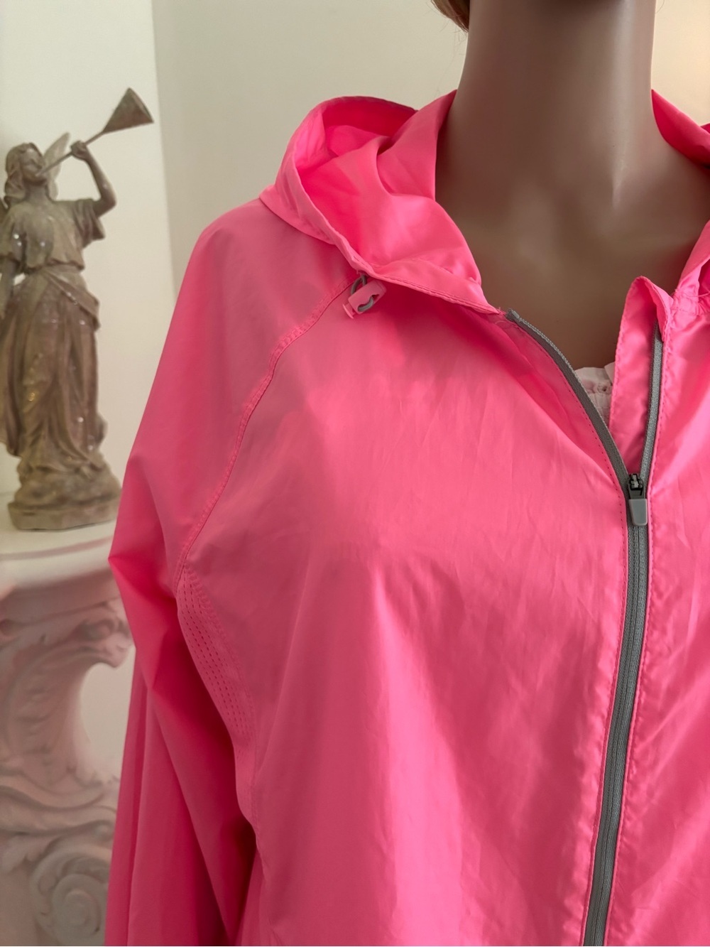 Danskin Hot Pink Hooded Zip-Up Utility Jacket - Picture 4 of 15
